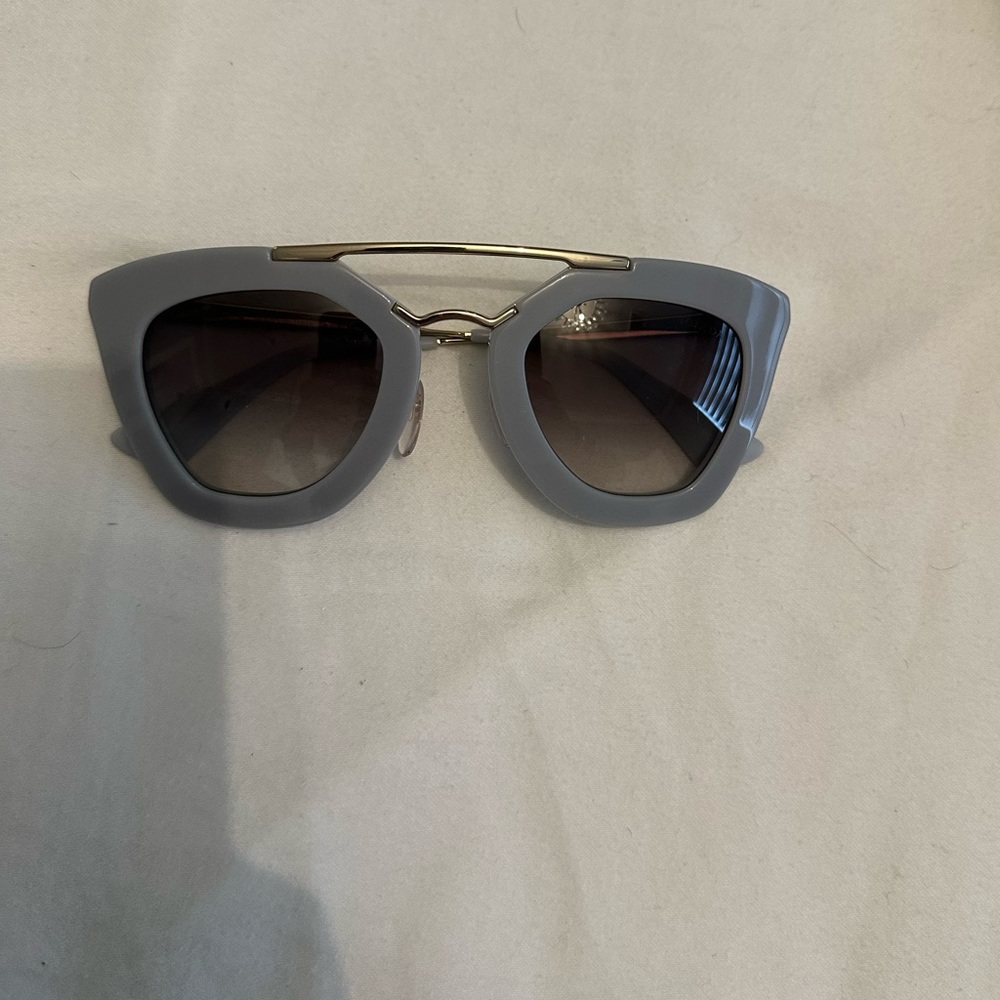 Prada light blueish gray sunglasses
